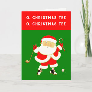 Golf Christmas Holiday Card