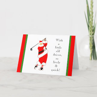 Golf Christmas Holiday Card