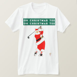 Golf Christmas Holiday Humour T-Shirt