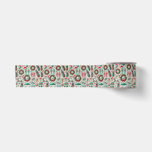 Golf Christmas in July for golfer with golf ball  Satin Ribbon