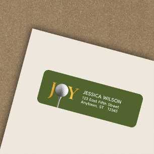 Golf Christmas Joy Return Adresse
