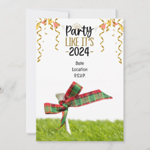 Golf Christmas  & New year party  Invitation