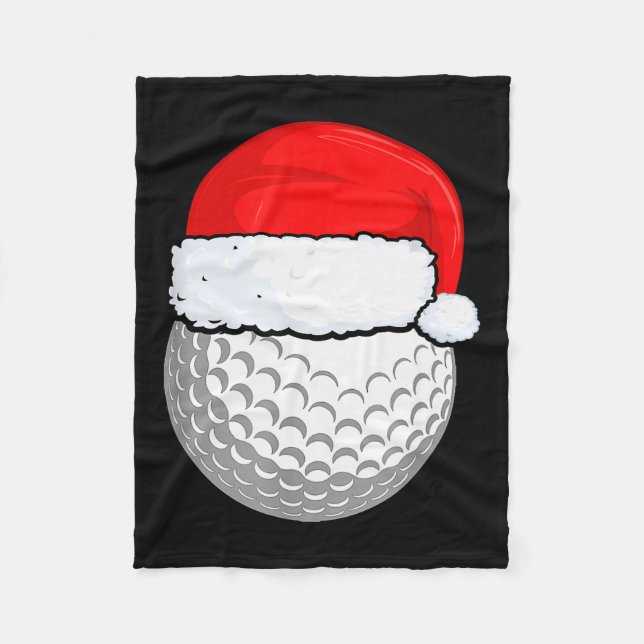 Golf Christmas Pajama Shirt, Men Women Kids  Fleece Blanket (Front)