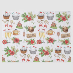 Golf Christmas Party with golf bakery themed Tissue Paper