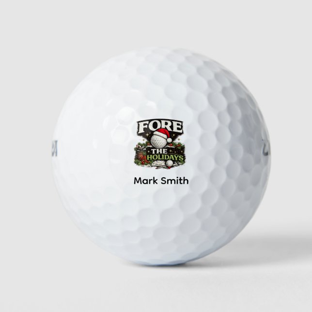 Golf Christmas themed Balls (Front)