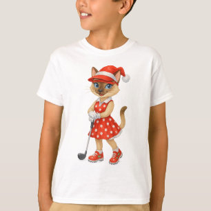Golf Christmas themed for Cat Lovers Party  T-Shirt