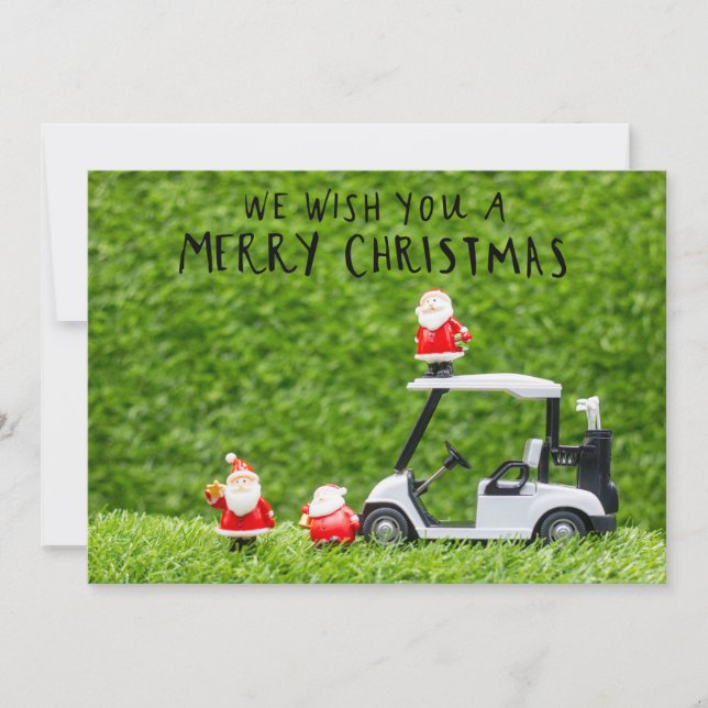 Golf Christmas themed for golfer  Holiday Card (Front)