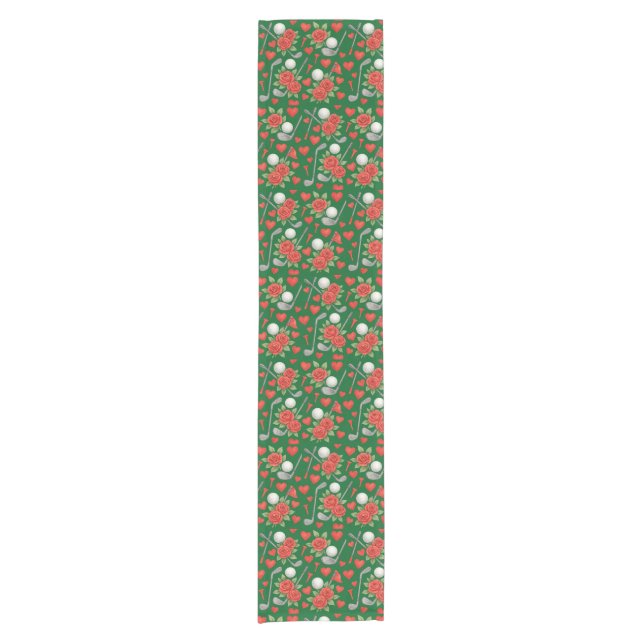 Golf Christmas themed  for golfer party  Short Table Runner (Front)