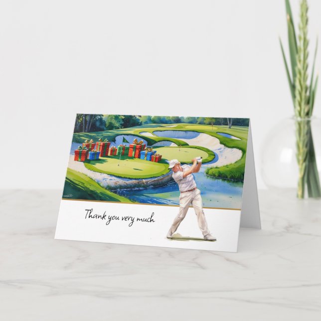 Golf  Christmas themed for golfer thank you gifts (Front)