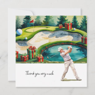 Golf Christmas themed for golfer thank you gifts