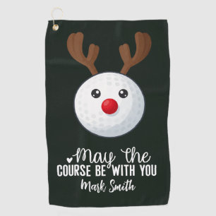Golf Christmas themed for Golfer  Towel