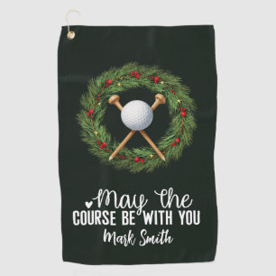 Golf Christmas themed for Golfer  Towel