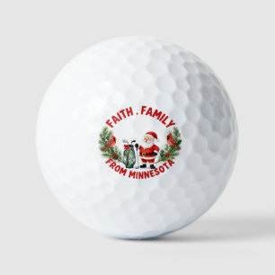 Golf Christmas Themed for Minnesota Balls