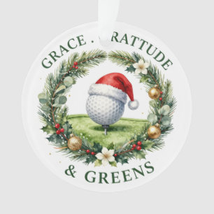 Golf Christmas Themed for Tree Ornament 