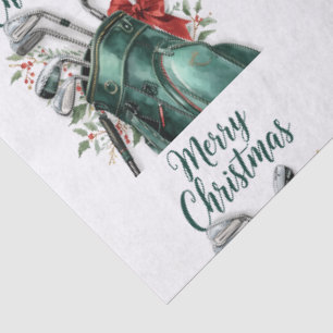 Golf Christmas themed gifts for golfer Tissue Paper