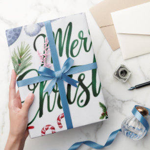 Golf Christmas themed gifts for golfer Wrapping Paper