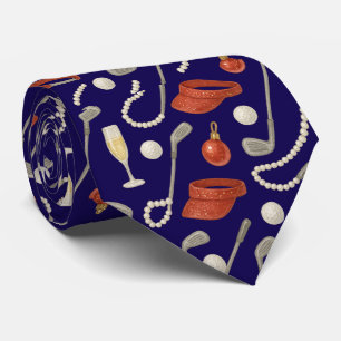 Golf Christmas themed  Tie
