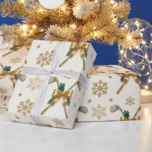 Golf Christmas themed Wrapping Paper