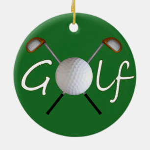 Golf Christmas Tree Ornament
