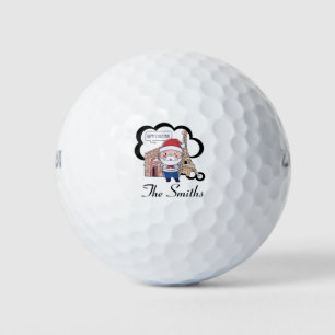 Golf Christmas with Santa Claus at Paris France Balls