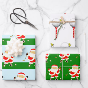 Golf Christmas Wrapping Paper