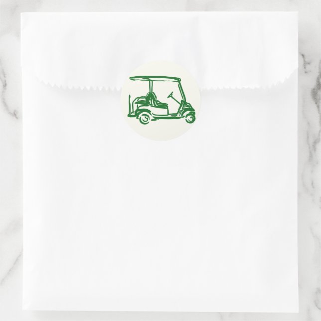 Golf  classic round sticker (Bag)