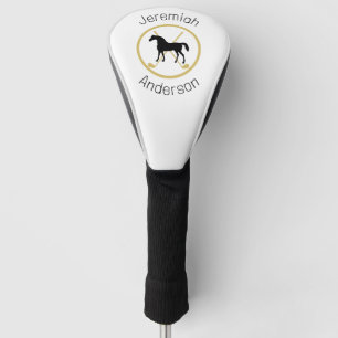 Golf Club and Horse Personalized Golf Head Cover