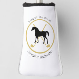 Golf Club and Horse Personalized Head Cover