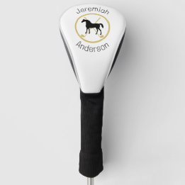 Golf Club and Horse Personalized Head Cover