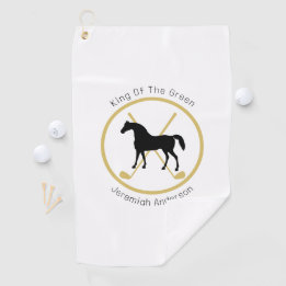 Golf Club and Horse Personalized Towel
