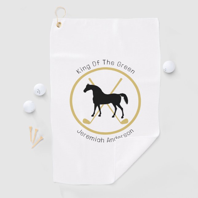 Golf Club and Horse Personalized Towel (InSitu)