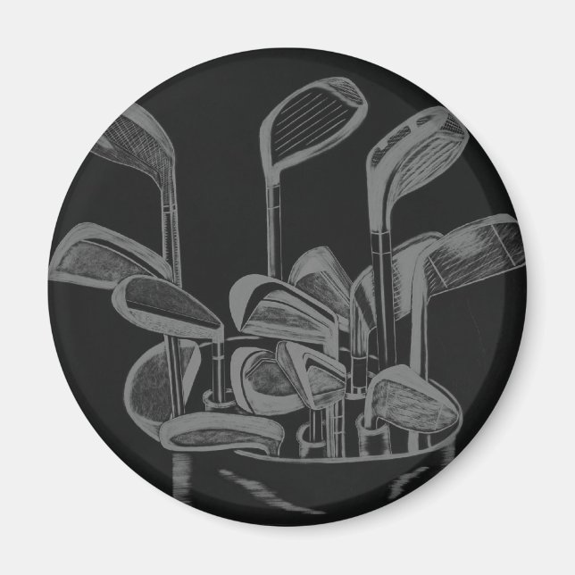 GOLF CLUB ART MAGNET (Devant)
