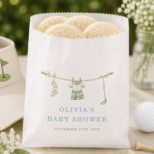 Golf Club Clothesline Baby Shower Favour Bag
