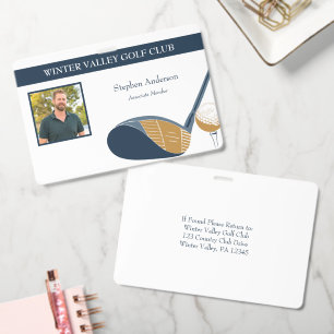Golf Club Country Club Photo Badge