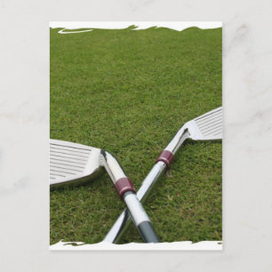 Golf Club Design Postcard