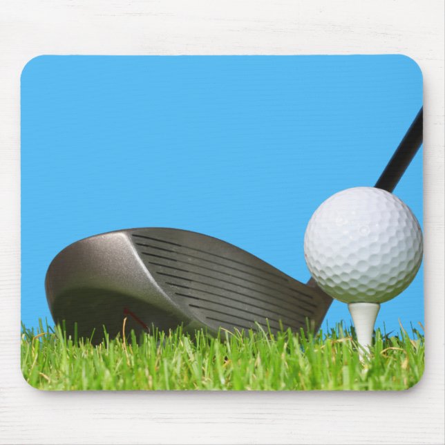 Golf Club Driver and ball Mouse Pad (Front)