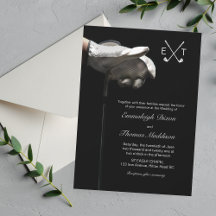 Golf Club Elegant Sport Wedding Monogrammed