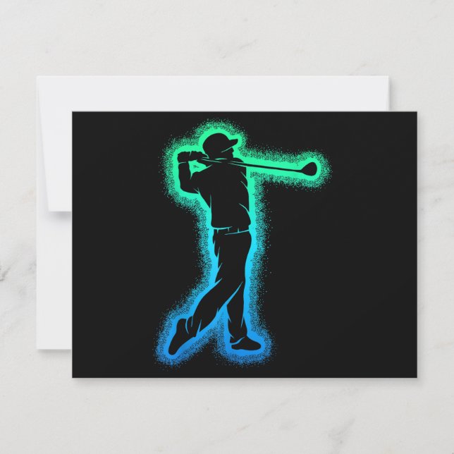 Golf Club Golfer Kids Boys Men Golfing Save The Date (Front)