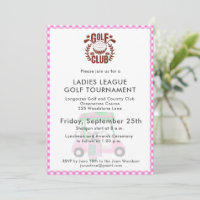 Golf Club Ladies League Tournament Logo