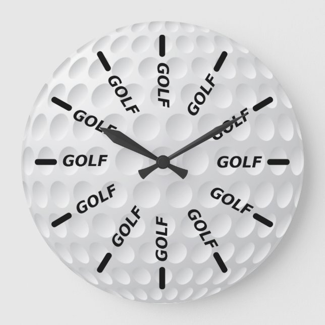 Golf Club Large Clock (Front)
