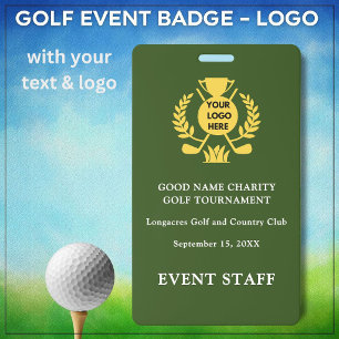 Golf Club League Logo Event Staff Badge
