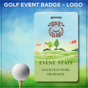 Golf Club League Logo Event Staff Badge