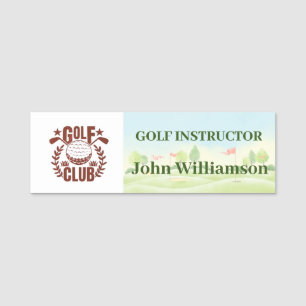 Golf Club League Logo Member Guest Name Name Tag