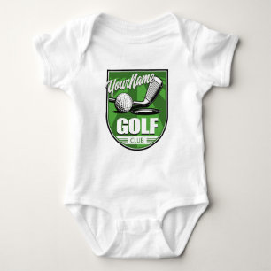 Golf Club NAME Pro Golfer Player Personalized   Baby Bodysuit