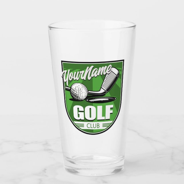 Golf Club NAME Pro Golfer Player Personalized   Glass (Front)
