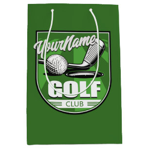 Golf Club NAME Pro Golfer Player Personalized Medium Gift Bag