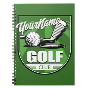 Golf Club NAME Pro Golfer Player Personalized Notebook