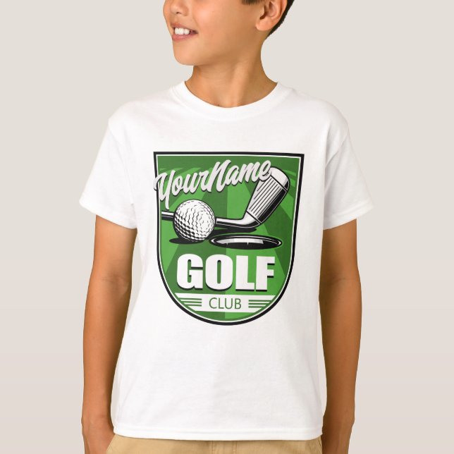 Golf Club NAME Pro Golfer Player Personalized  T-Shirt (Front)