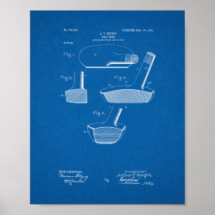 Golf-club Patent - Blueprint Poster