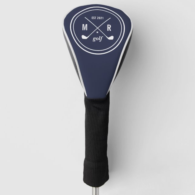 Golf CLub personalized logo monogram any colour Golf Head Cover (Front)